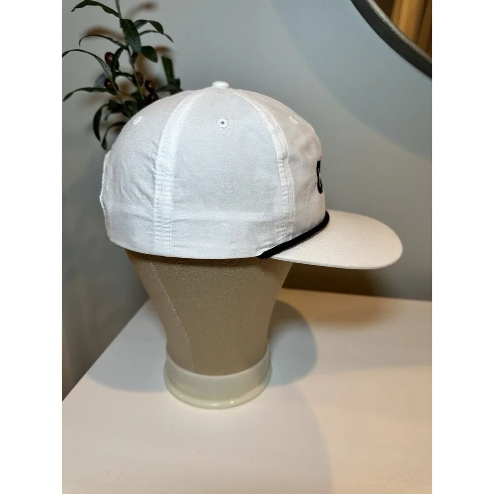 Richardson 256 Umpqua Rope Hat White COHA 5 Panel Snapback Grandpa Cap Retro-VTG